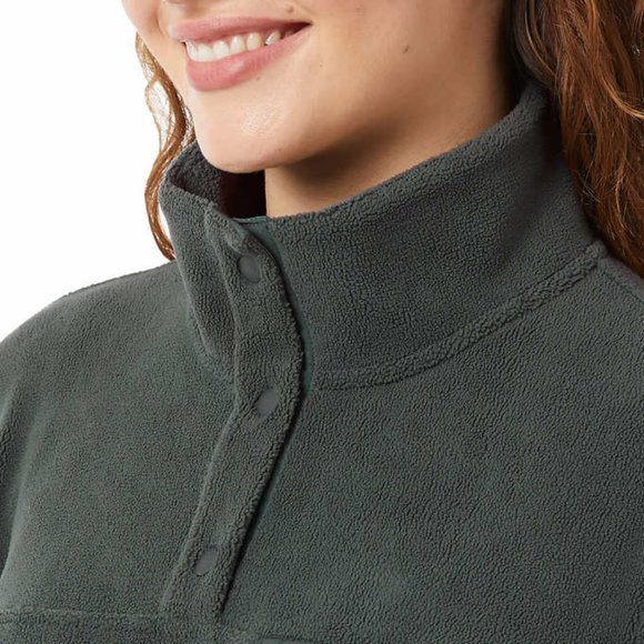 32 Degrees Ladies' Snap Fleece Pullover NWT - Picture 5 of 6